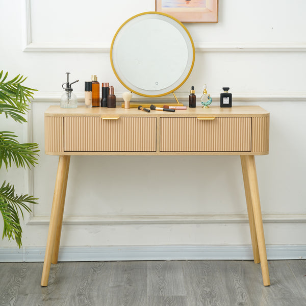 קונסולה דגם ברלין בגוון אלון בשילוב רגלי עץ– 100 ס"מ